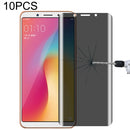 For OPPO A73 10 PCS 9H Surface Hardness 180 Degree Privacy Anti Glare Screen Protector