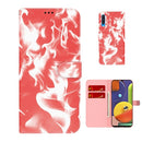 For Samsung Galaxy A50 / A30s / A50s Cloud Fog Pattern Horizontal Flip Leather Case with Holder & Card Slot & Wallet(Red)