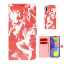 For Samsung Galaxy A70 / A70s Cloud Fog Pattern Horizontal Flip Leather Case with Holder & Card Slot & Wallet(Red)