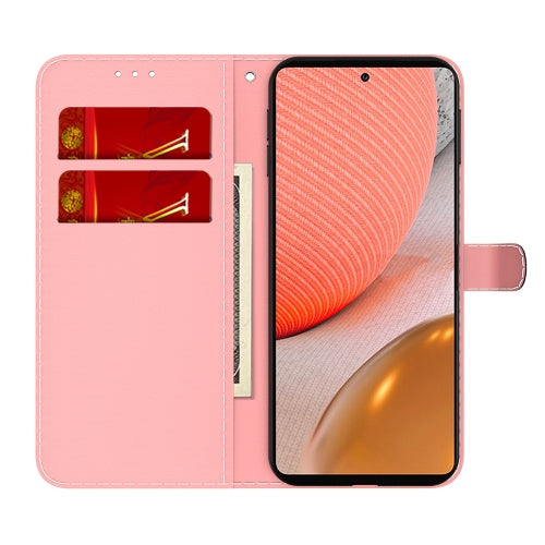 For Samsung Galaxy A72 5G / 4G Cloud Fog Pattern Horizontal Flip Leather Case with Holder & Card Slot & Wallet(Red)