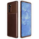 For OPPO Reno6 Pro 5G Carbon Fiber Texture Shockproof TPU Case(Brown)
