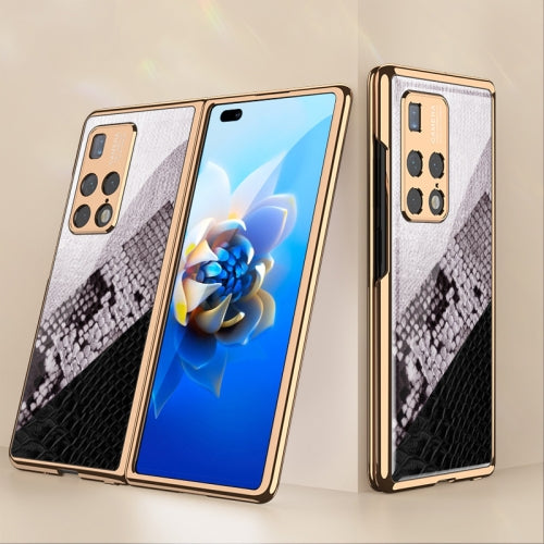 For Huawei Mate X2 GKK Color Contrast Electroplating Painted 9H Tempered Glass Case(04)