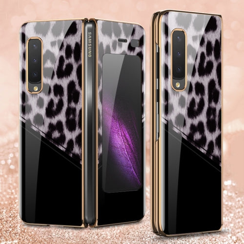 For Samsung Galaxy Fold GKK Color Contrast Electroplating Painted 9H Tempered Glass Case(07)
