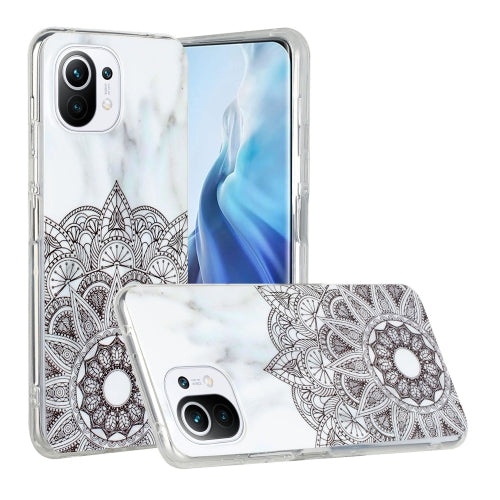 For Xiaomi Mi 11 Lite Marble Pattern Soft TPU Protective Case(Mandala)