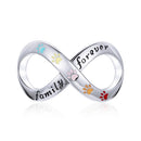 S925 Sterling Silver Paw Print Of Love Beads DIY Bracelet Necklace Accessories