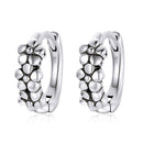 S925 Sterling Silver Natural Flowers Ear Studs Women Earrings