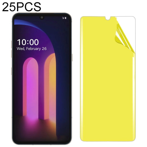 Fro LG V60 ThinQ 5G 25 PCS Soft TPU Full Coverage Front Screen Protector