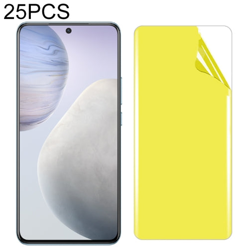 For vivo X60 25 PCS Soft TPU Full Coverage Front Screen Protector