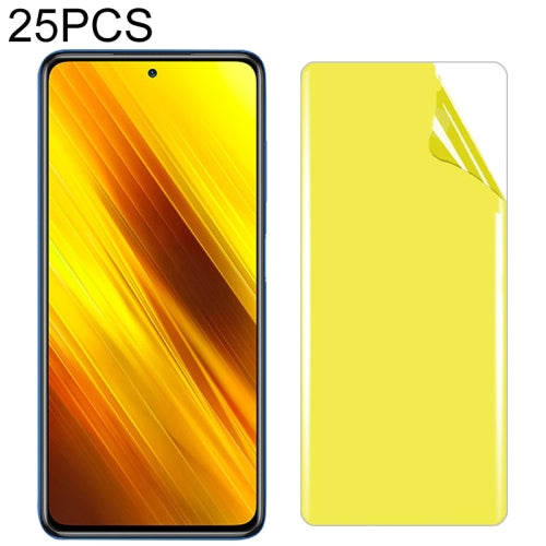 For Xiaomi Poco X3 25 PCS Soft TPU Full Coverage Front Screen Protector