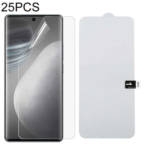 For vivo X60 Pro / X60 Pro 25 PCS Full Screen Protector Explosion-proof Hydrogel Film
