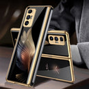 For Xiaomi Mi Mix Fold GKK Electroplating Painted 9H Tempered Glass Case(Golden Wings)