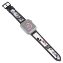 Ink Painting Leather Replacement Strap Watchband For Apple Watch Series 7 45mm / 6 & SE & 5 & 4 44mm / 3 & 2 & 1 42mm(Black)