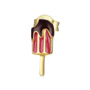 S925 Sterling Silver Popsicle Ear Studs Women Earrings