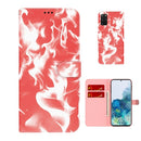 For Samsung Galaxy S20+ Cloud Fog Pattern Horizontal Flip Leather Case with Holder & Card Slot & Wallet(Red)