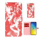 For Samsung Galaxy S10e Cloud Fog Pattern Horizontal Flip Leather Case with Holder & Card Slot & Wallet(Red)