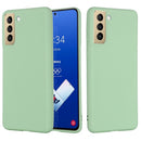For Samsung Galaxy S21 FE 5G Pure Color Liquid Silicone Shockproof Full Coverage Case(Green)
