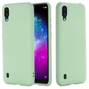 For ZTE A5 2020 Pure Color Liquid Silicone Shockproof Full Coverage Case(Green)