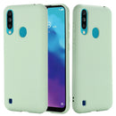 For ZTE A7 2020 Pure Color Liquid Silicone Shockproof Full Coverage Case(Green)