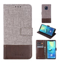 For Huawei Mate 20 Pro MUXMA MX102 Horizontal Flip Canvas Leather Case with Stand & Card Slot & Wallet Function(Brown)