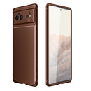 For Google Pixel 6 Carbon Fiber Texture Shockproof TPU Case(Brown)
