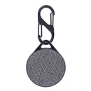 Shockproof Anti-scratch Fabric PC Protective Cover Case with Carabiner For AirTag(Grey)