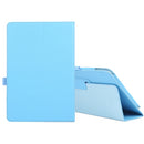 For Amazon Fire HD 10 2021 Litchi Texture Solid Color Horizontal Flip Leather Case with Holder & Pen Slot(Sky Blue)