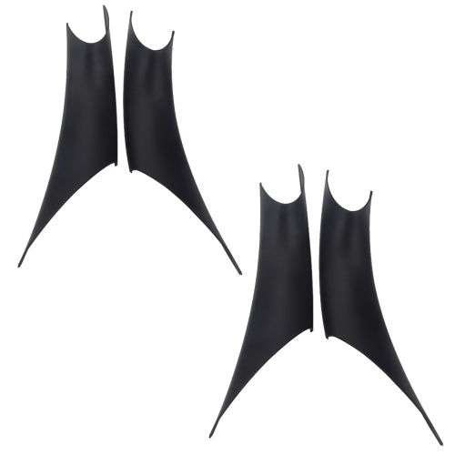 A5747 2 Pair Car Black Door Inner Handle Protective Shell for BMW 3 Series