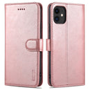 AZNS Skin Feel Calf Texture Horizontal Flip Leather Case with Card Slots & Holder & Wallet For iPhone 11(Rose Gold)
