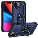 Shockproof TPU + PC Protective Case with 360 Degree Rotating Holder For iPhone 13(Blue)