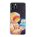 Oil Painting Pattern TPU Shockproof Case For iPhone 12 mini(Astronaut)