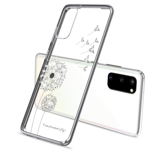 For Samsung Galaxy S20 FE Ultra-thin Electroplating Dandelion Pattern Protective Case(Silver)