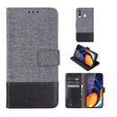 For Galaxy A60 MUXMA MX102 Horizontal Flip Canvas Leather Case with Stand & Card Slot & Wallet Function(Black)