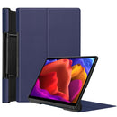 For Lenovo Yoga Pad Pro 13 inch YF K606F Custer Texture Horizontal Flip PU Leather Case with Holder(Dark Blue)