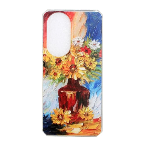 For Huawei nova 8 5G Oil Painting Pattern TPU Shockproof Case(Vase)
