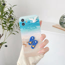 Summer Beach Pattern Full Coverage Shockproof Protective Case For iPhone 11(Blue)