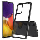 For Samsung Galaxy A82 5G Shockproof Scratchproof TPU + Acrylic Protective Case(Black)