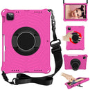 Spider King EVA Protective Tablet Case with Adjustable Shoulder Strap & Holder & Pen Slot For iPad Pro 11 inch 2021 & 2020 & 2018 / Air 4 10.9(Rose Red)