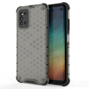 For Samsung Galaxy F52 5G Shockproof Honeycomb PC + TPU Protective Case(Black)