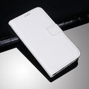 For OPPO Reno6 Pro 5G idewei Crazy Horse Texture Horizontal Flip Leather Case with Holder & Card Slots & Wallet(White)