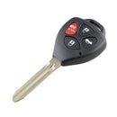 4-button Car Remote Control Key GQ4-29T 314MHZ + 67 Chip for Toyota