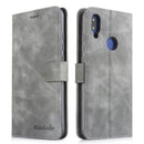 For Xiaomi Redmi Note 7 / Note 7 Pro Diaobaolee Pure Fresh Texture Horizontal Flip Leather Case, with Holder & Card Slot & Wallet & Photo Frame(Grey)