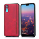 For Huawei P20 Diaobaolee Shockproof PU + TPU Protective Case(Red)