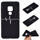 For Huawei Mate 20 Shockproof Stick Figure Pattern Soft TPU Protective Case(Heart Rate)
