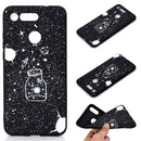 For Huawei Honor View 20 Shockproof Stick Figure Pattern Soft TPU Protective Case(Starry Sky)