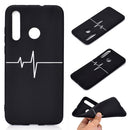 For Huawei P Smart+ 2019 Shockproof Stick Figure Pattern Soft TPU Protective Case(Heart Rate)