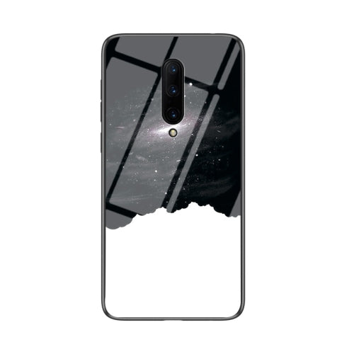 For OnePlus 7 Pro Starry Sky Painted Tempered Glass TPU Shockproof Protective Case(Cosmic Starry Sky)