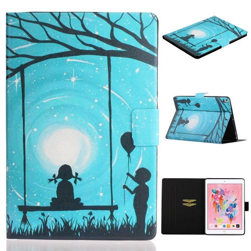 For Amazon Fire HD 10 (2021) Voltage Texture Coloured Drawing Horizontal Flip Leather Case with Holder & Card Slot & Sleep / Wake-up Function(Lovers)