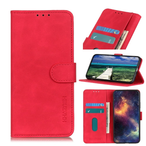 KHAZNEH Retro Texture PU + TPU Horizontal Flip Leather Case with Holder & Card Slots & Wallet For Nokia C10 / C20(Red)