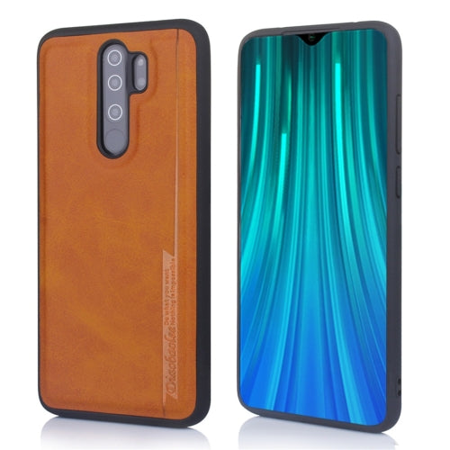 For Xiaomi Redmi Note 8 Pro Diaobaolee Shockproof PU + TPU Protective Case(Yellow)
