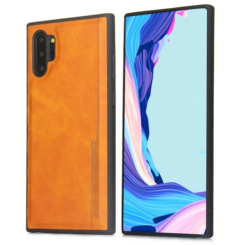 For Galaxy Note 10+ Diaobaolee Shockproof PU + TPU Protective Case(Yellow)